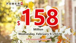 一名加州玩家赢得了二奖；Powerball 大奖升至 1.58 亿美元。