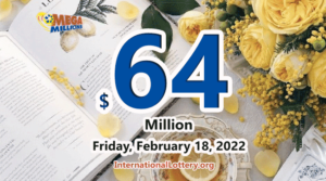 Mega Millions 的头奖在 2022 年 2 月 18 日达到了 6400 万美元。